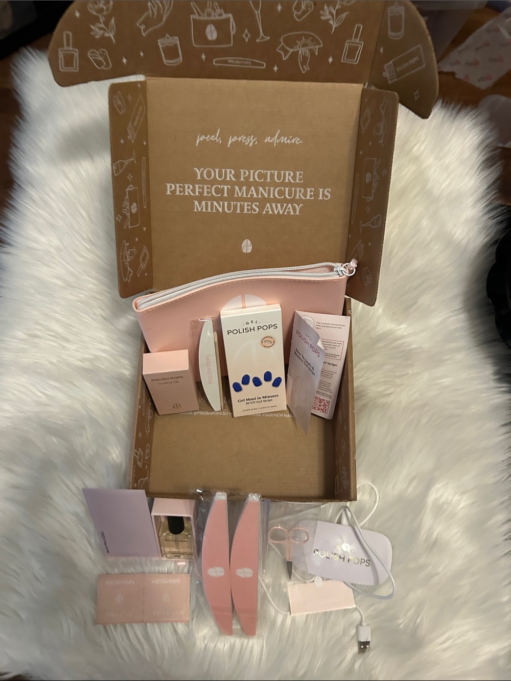 New Gel Polish Pops Manicure Kit - Pink Accessories Set